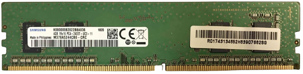 Samsung DDR4 UDIMM 4GB 2400MT/s CL17